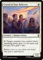 Preview image for the Crowd of True Believers single card for the collectable card game Magic: The Gathering.