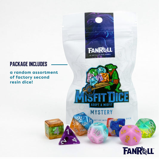 FanRoll - Misfit Dice Mystery Resin Polyhedral Dice Set