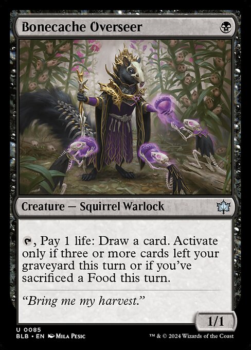 Preview image for the Bonecache Overseer single card for the collectable card game Magic: The Gathering.