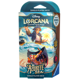 Disney Lorcana: Azurite Sea Starter Deck - Amber & Ruby (Jim Hawkins & Tigger)
