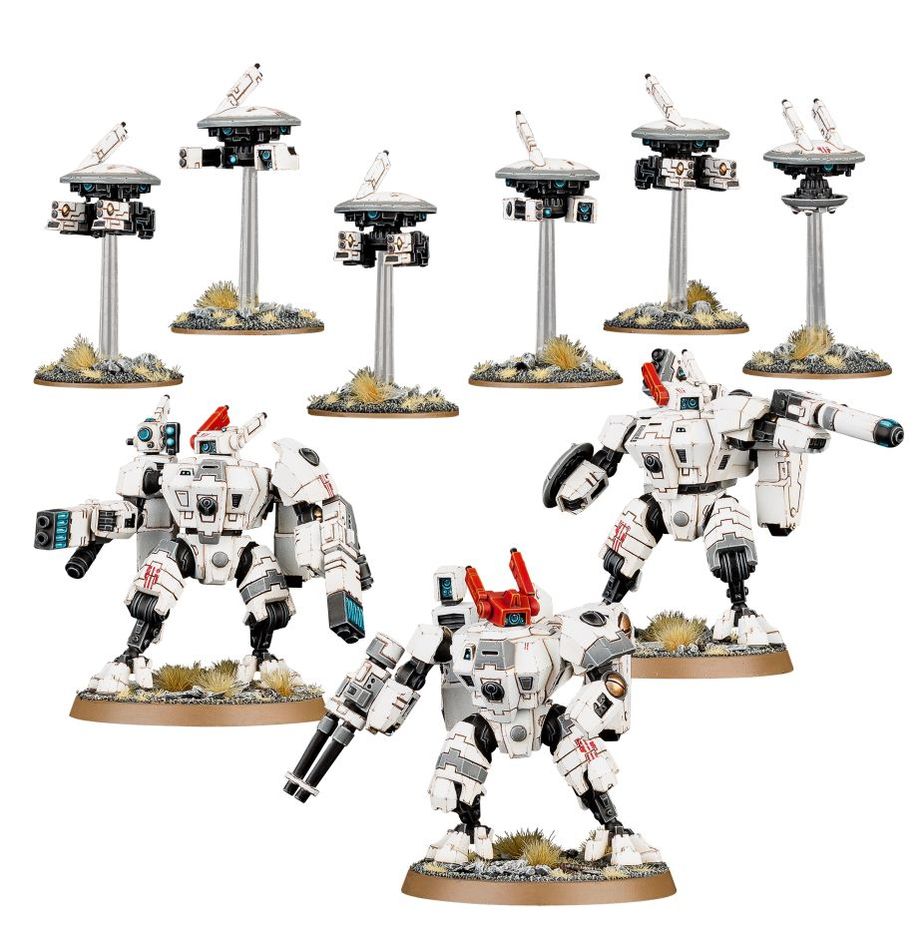 T'au Empire XV8 Crisis Battlesuits
