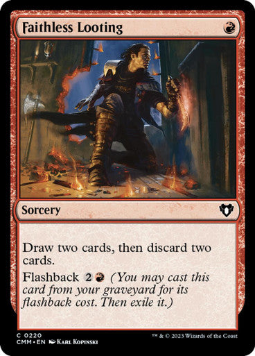 Magic single - Faithless Looting (foil) (CMM)