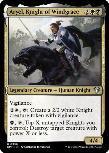 Magic single - Aryel, Knight of Windgrace (CMM)