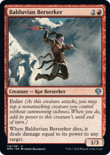 Magic Single - Balduvian Berserker (DMU)