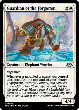 Magic Single- gaurdian of the forgotten(MH3)