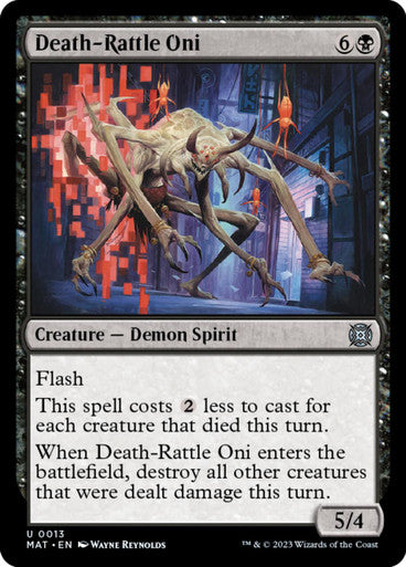 Magic single - Death-Rattle Oni (MAT)