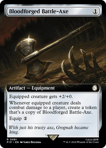 Magic single - Bloodforged Battle-Axe (PIP)