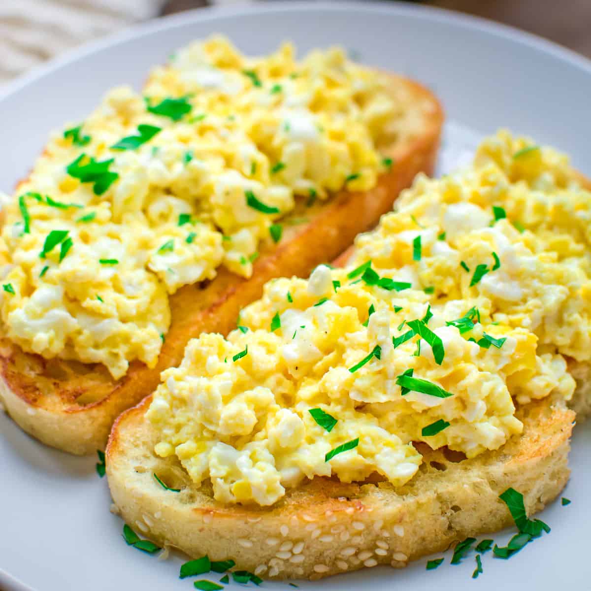 Scrambled Eggs on Toast