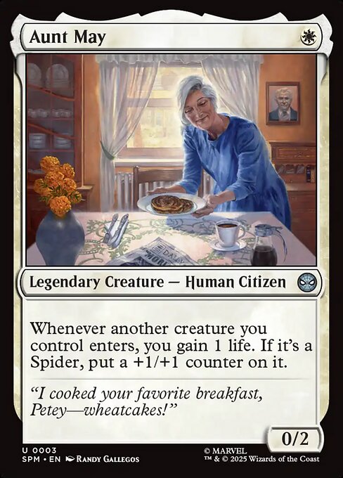 Preview image for the Aunt May single card for the collectable card game Magic: The Gathering.