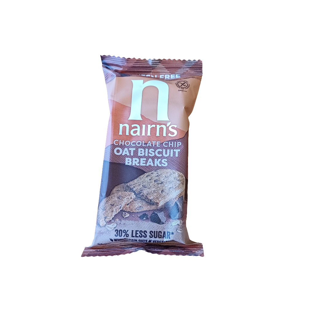 Nairn's Gluten Free chocolate chip oat biscuit breaks