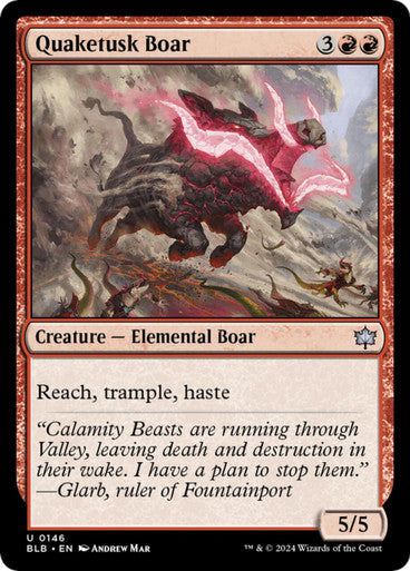 Magic Single - Quaketusk Boar (BLB)