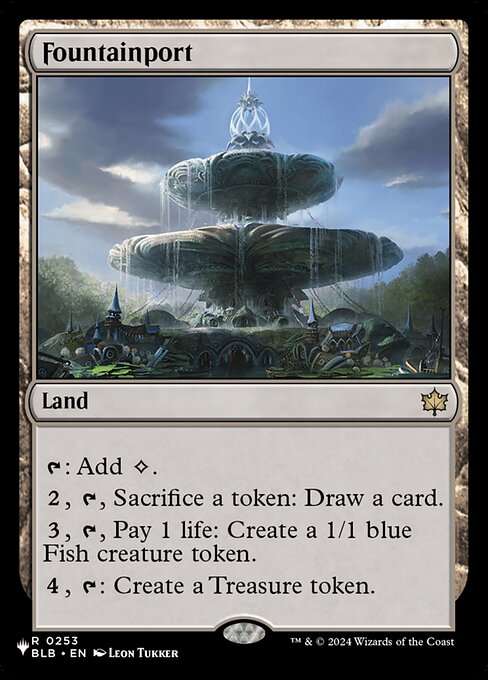 Preview image for the Fountainport single card for the collectable card game Magic: The Gathering.