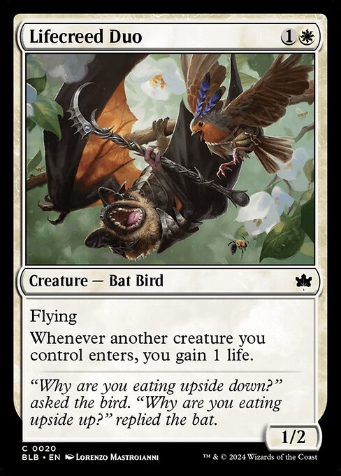 Preview image for the Lifecreed Duo single card for the collectable card game Magic: The Gathering.
