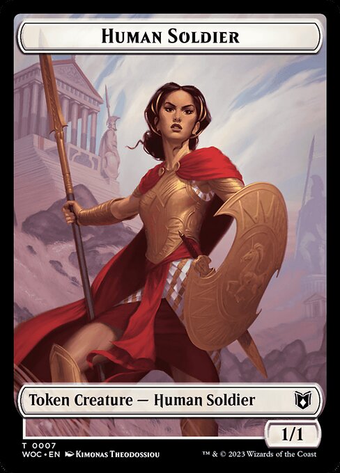 (token) Magic single - Human Soldier 1 (THB)
