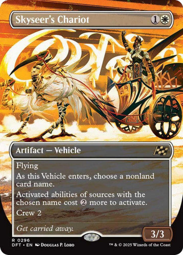 Magic Single - Skyseer's Chariot (Borderless Art) (DFT)