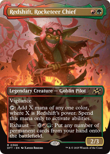 Magic Single -Redshift, Rocketeer Chief (Borderless Art) (DFT)