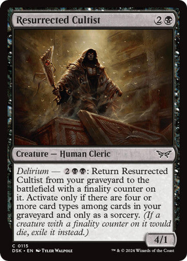 Magic Single - Resurrected Cultist (DSK)