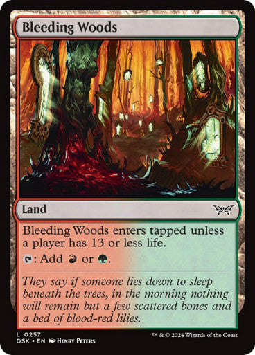 Magic single - Bleeding Woods, Foil (DSK)
