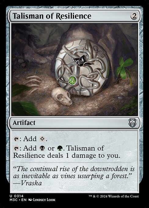 Preview image for the Talisman of Resilience single card for the collectable card game Magic: The Gathering.