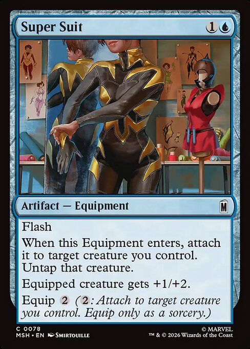 Preview image for the Super Suit single card for the collectable card game Magic: The Gathering.