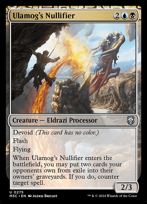 Preview image for the Ulamog's Nullifier single card for the collectable card game Magic: The Gathering.