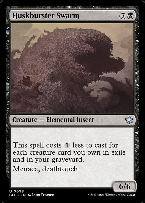 Preview image for the Huskburster Swarm single card for the collectable card game Magic: The Gathering.