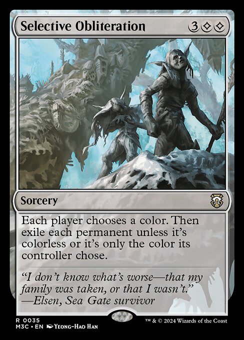 Preview image for the Selective Obliteration single card for the collectable card game Magic: The Gathering.