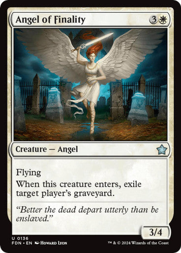 Magic single - Angel of Finality, Foil (FDN)