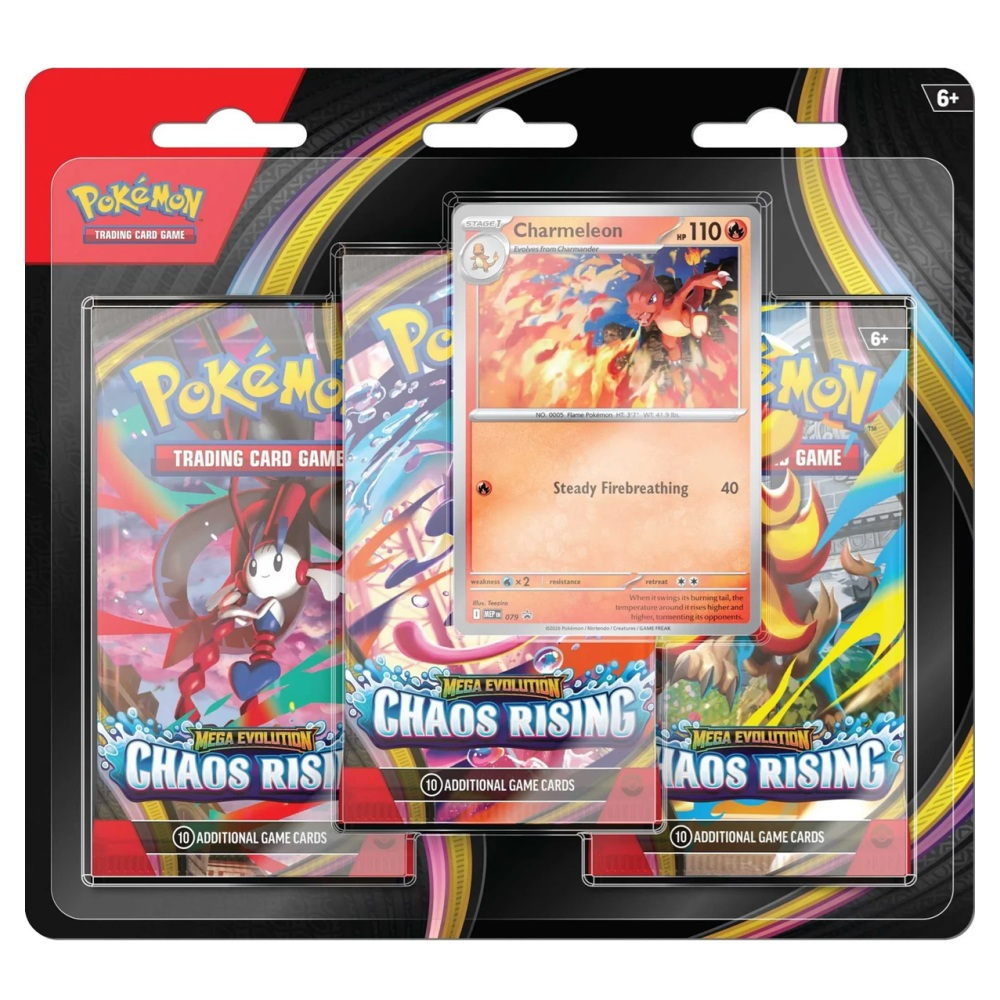 Pokémon TCG: Mega Evolution Chaos Rising - 3-Pack