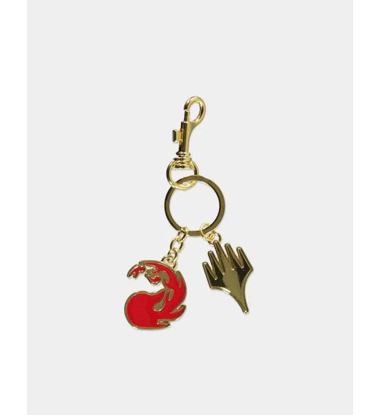 Magic: The Gathering: Red Mana Metal Keychain