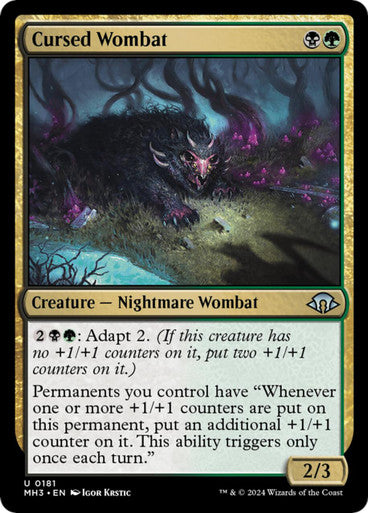 Magic Single - Cursed Wombat (MH3)