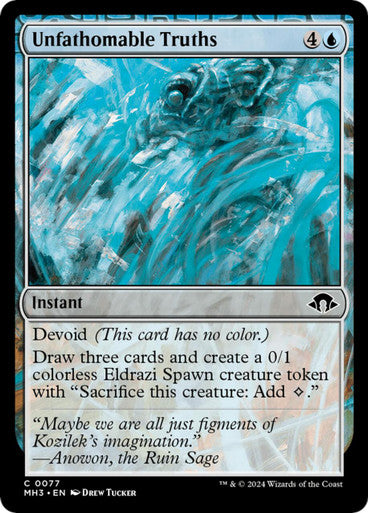 (FOIL) Magic single - Unfathomable Truths (MH3)