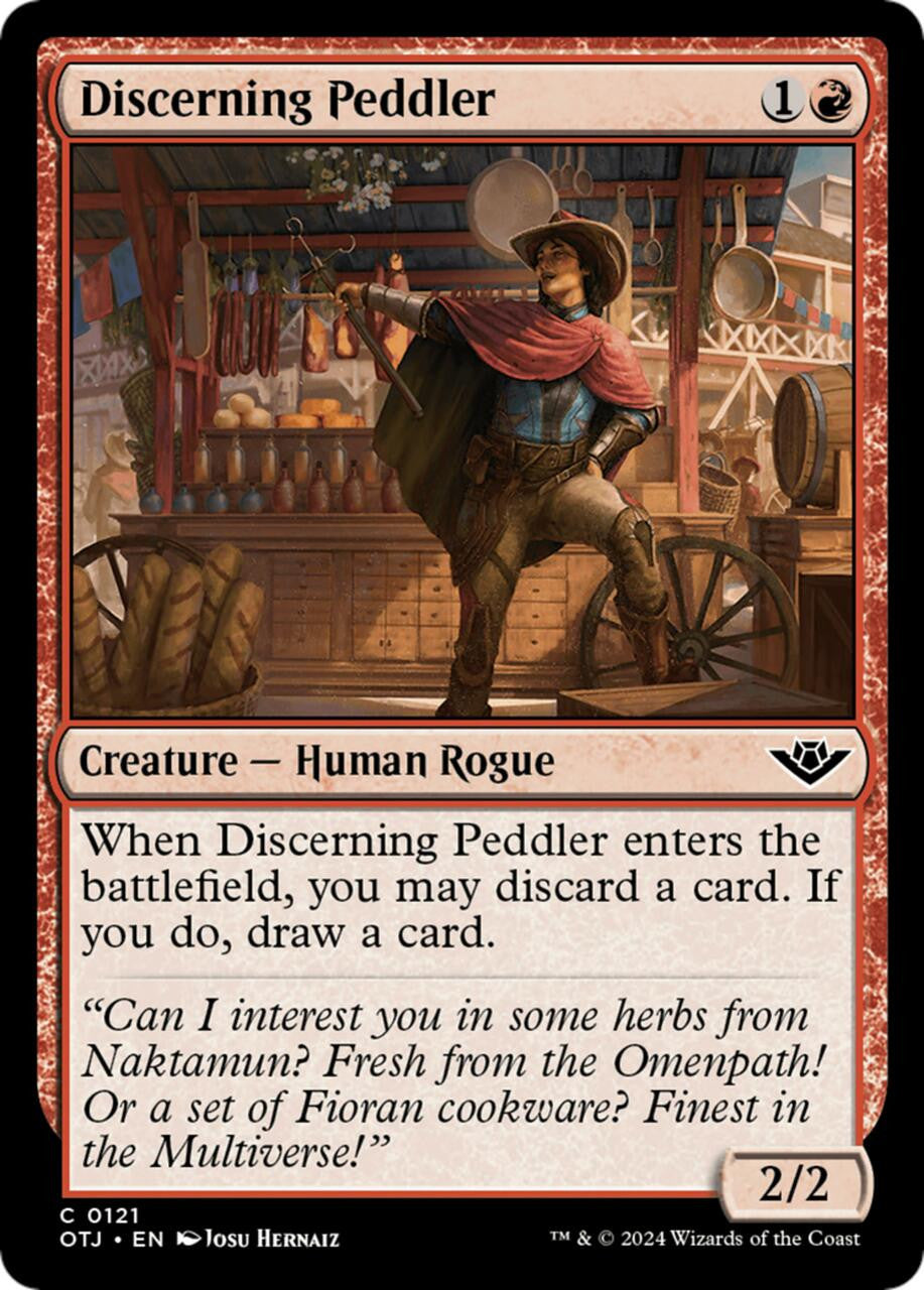 (FOIL) Magic Single - Discerning Peddler (OTJ)