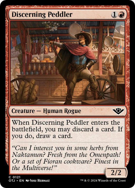 (FOIL) Magic Single - Discerning Peddler (OTJ)