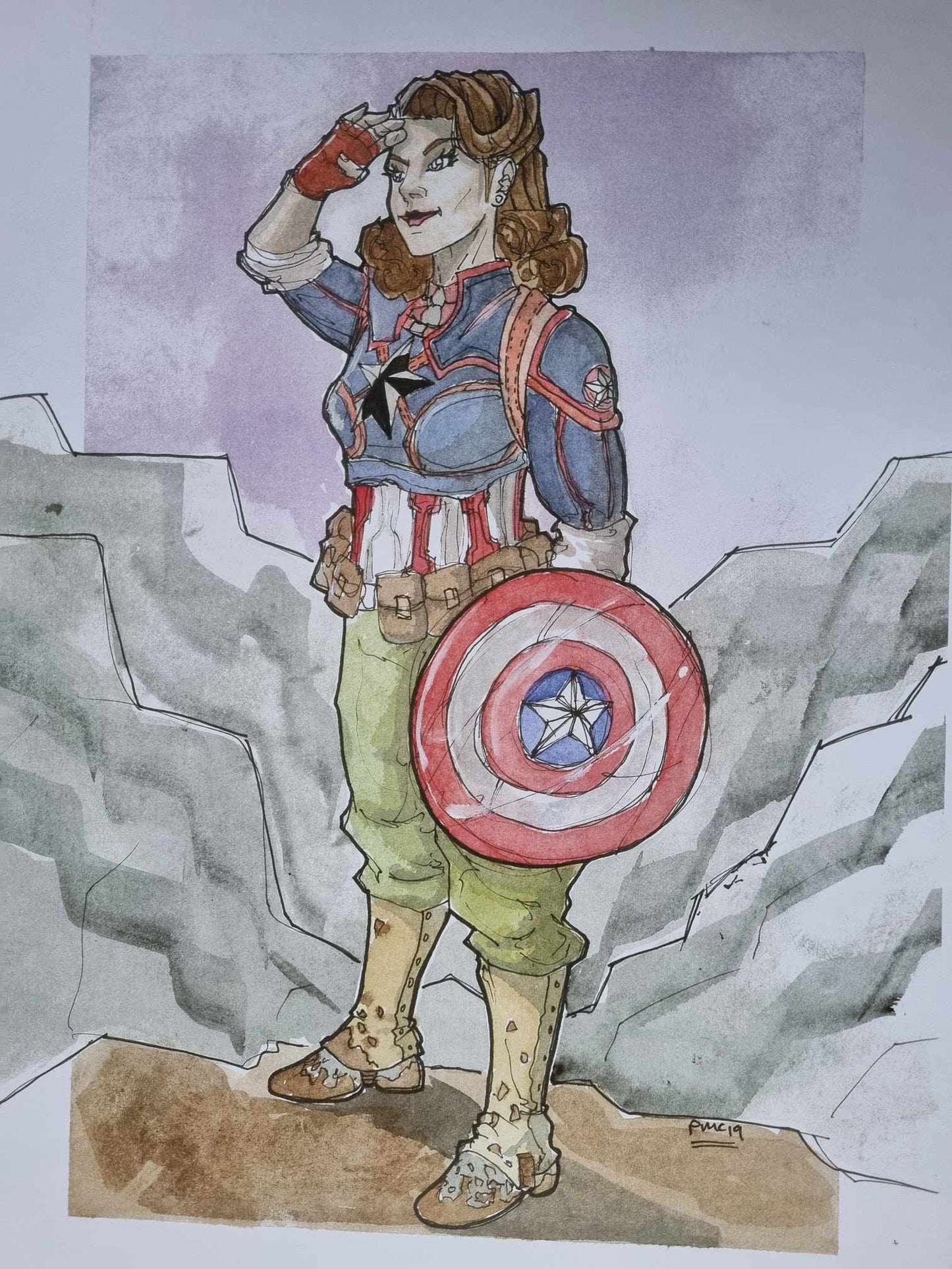 Female Captain America
