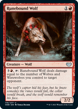 Magic Single - Runebound Wolf (VOW)