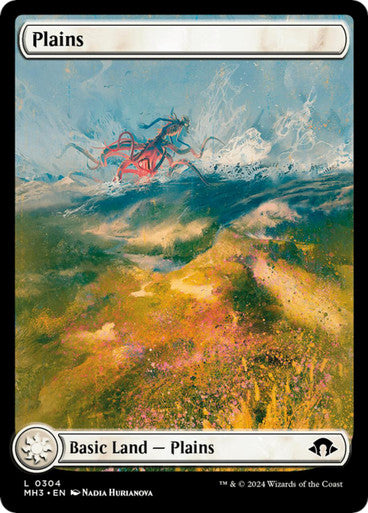 Magic Single - Plains, Full Art #304 (MH3)