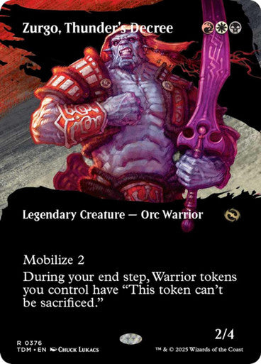 Magic Single - Zurgo, Thunder's Decree (TDM)