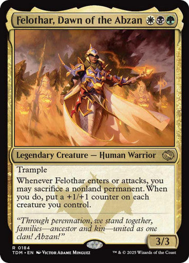 Magic Single - Felothar, Dawn of the Abzan (TDM)