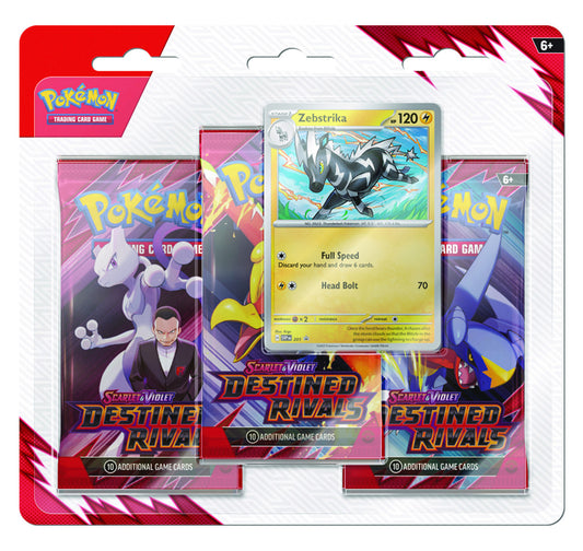 Pokémon TCG: Scarlet & Violet 10 - Destined Rivals - 3-Pack Blister CDU