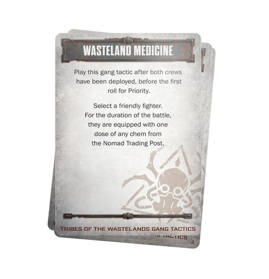 Necromunda: Tribes of the Wastelands gang tactics cards