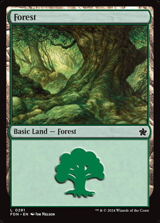 Magic Single -  Forest (Foil) (FDN)