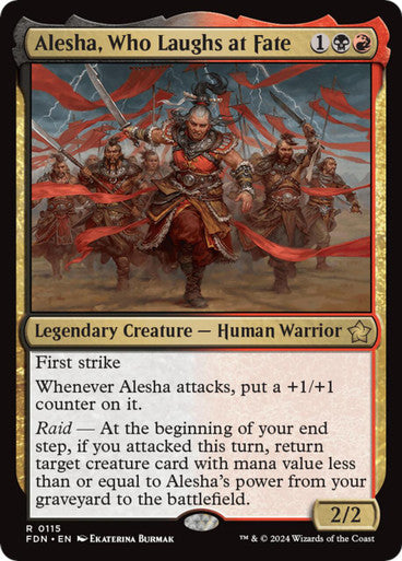 Magic Single - Alesha, Who Laughs at Fate, Foil (FDN)