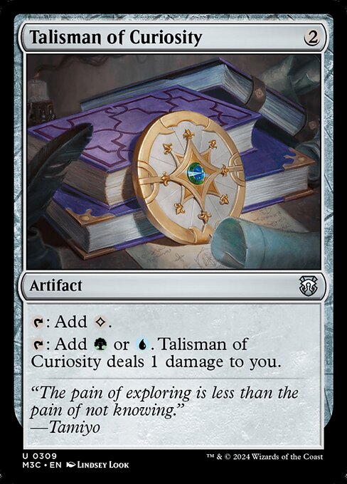 Preview image for the Talisman of Curiosity single card for the collectable card game Magic: The Gathering.
