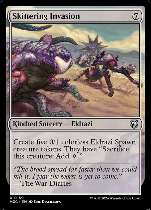 Preview image for the Skittering Invasion single card for the collectable card game Magic: The Gathering.