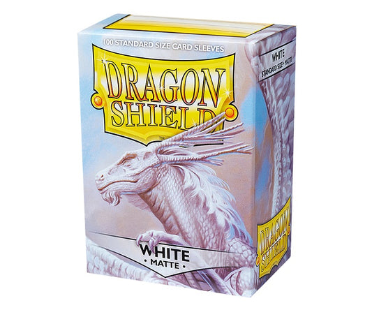 Dragon Shield - white Matte - 100 Standard size sleeves