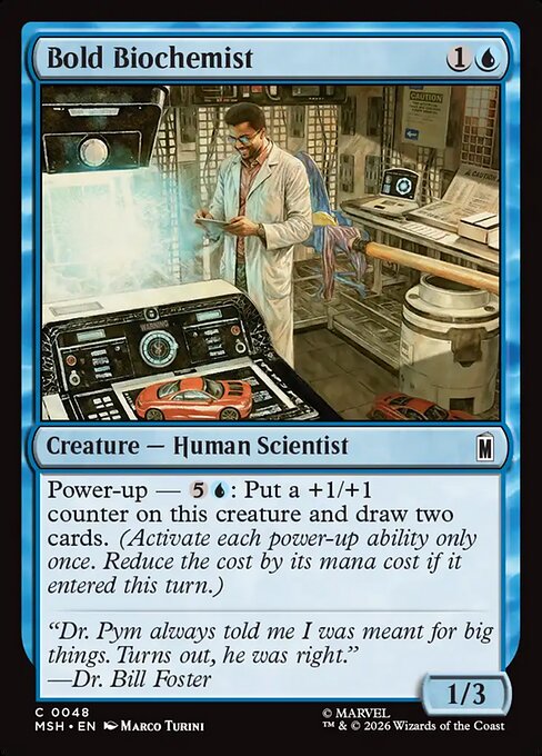 Preview image for the Bold Biochemist single card for the collectable card game Magic: The Gathering.