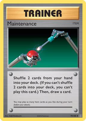 Preview image for the Maintenance single card  for the collectable card game Pokemon.