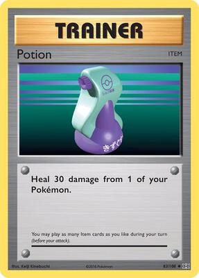 Preview image for the Potion single card  for the collectable card game Pokemon.