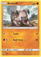 Preview image for the Rockruff - SM06 single card  for the collectable card game Pokemon.
